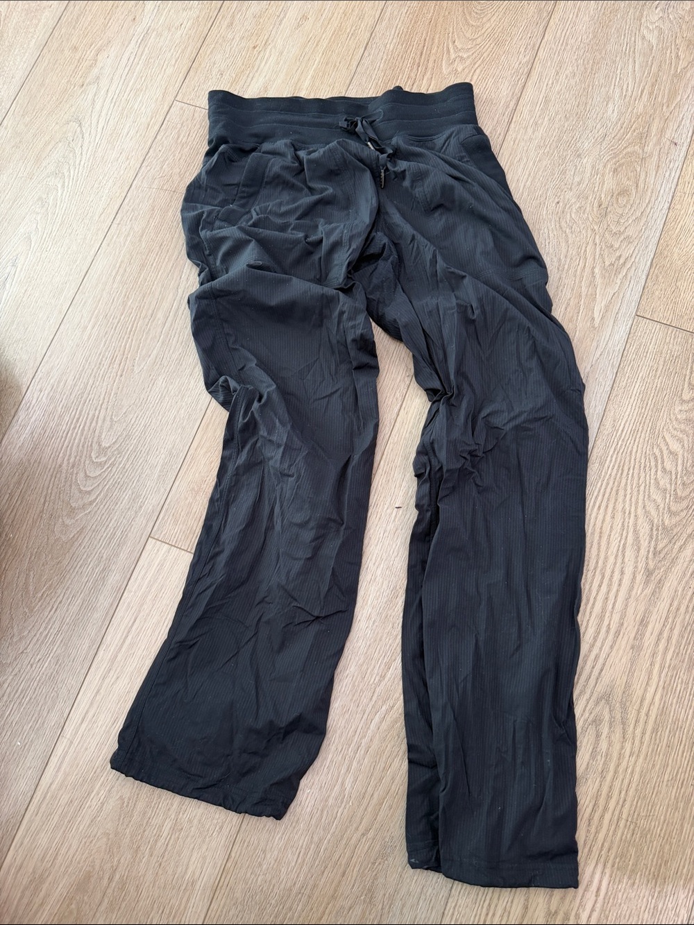 lululemon athletica Black Wide-Leg Drawstring Track Pants